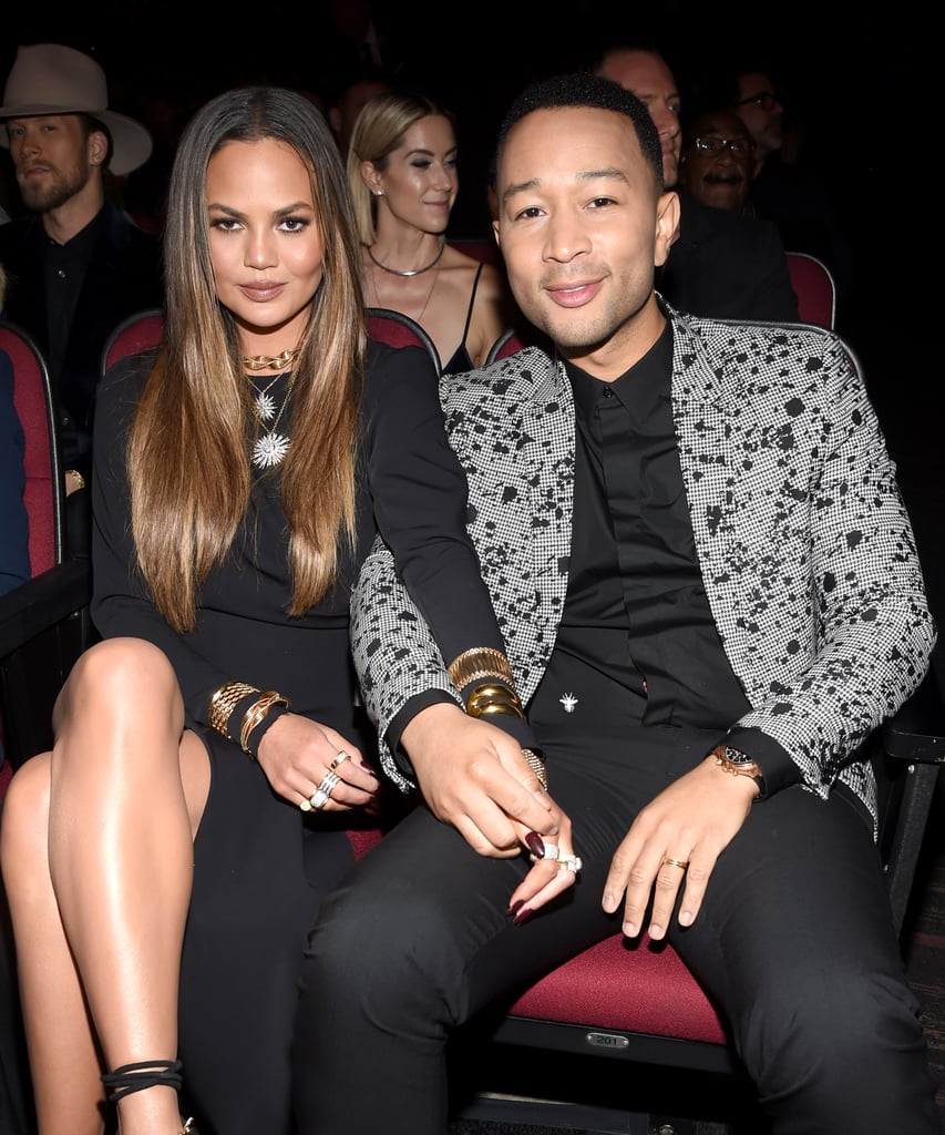 Chrissy Teigen and John Legend at 2016 American Music Awards