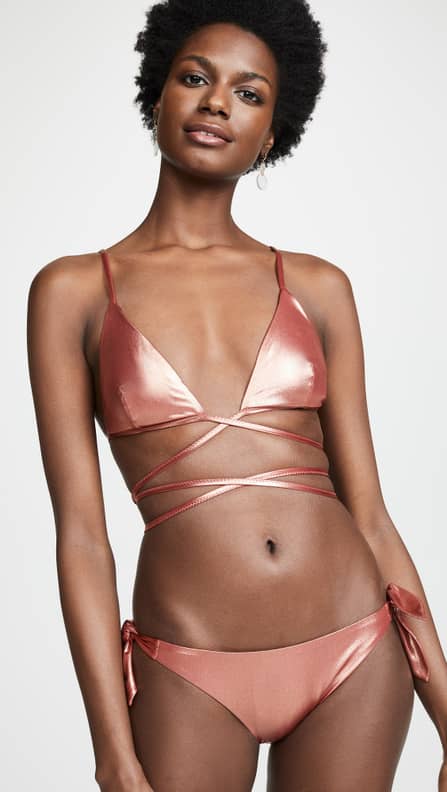 Rose gold metallic shop bikini