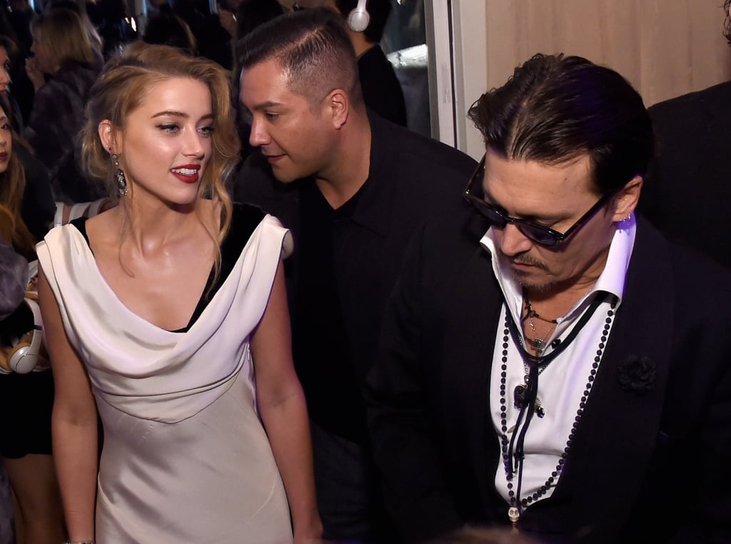 Johnny Depp and Amber Heard at the Art of Elysium Gala 2015