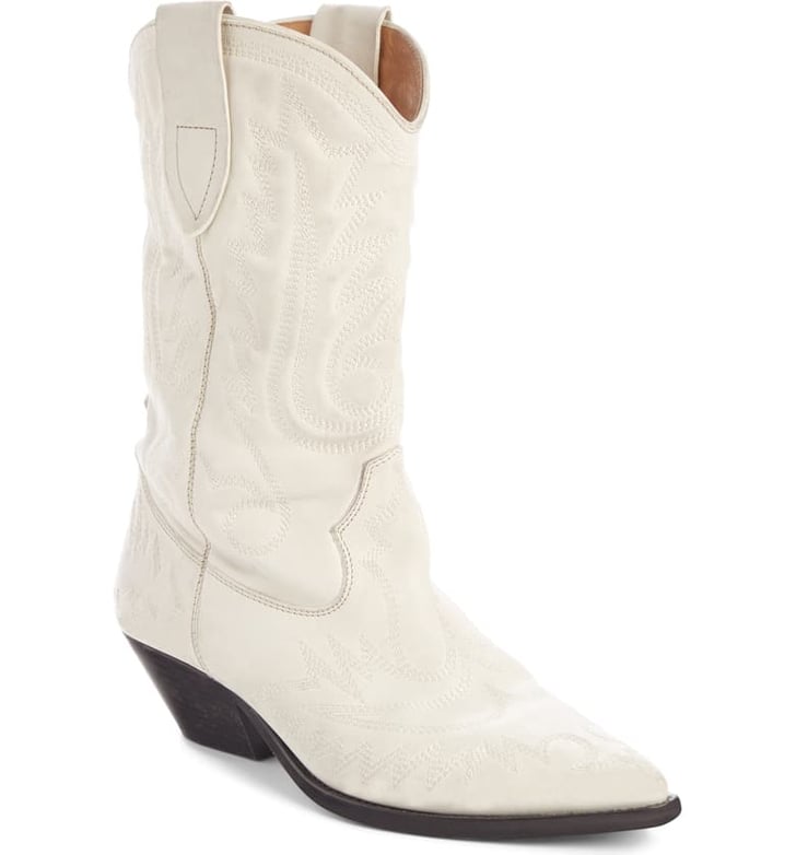isabel marant duerto embroidered leather boots