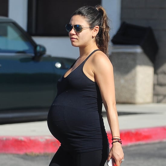 Pregnant Mila Kunis Goes to Prenatal Yoga Class