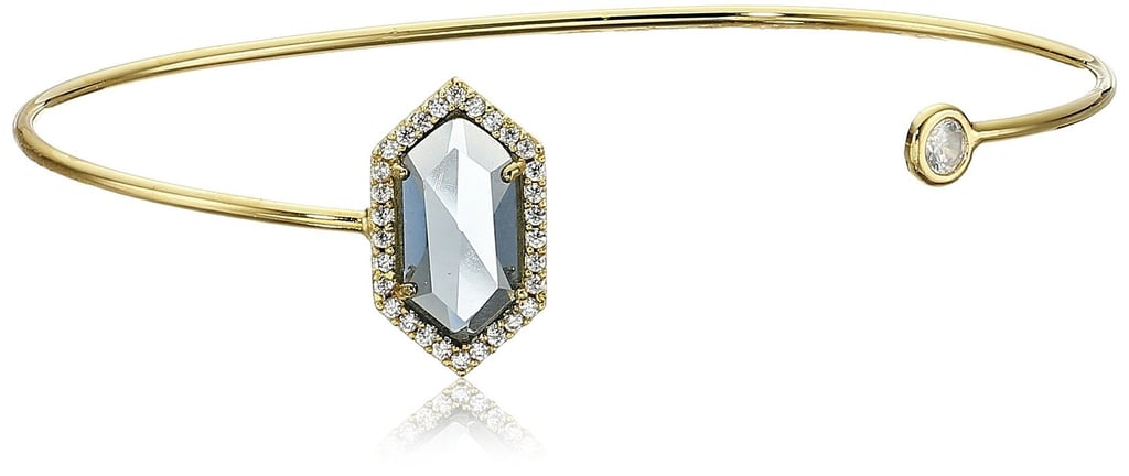 Tai Montana Blue Hexagon Open Cuff Bracelet ($88)
