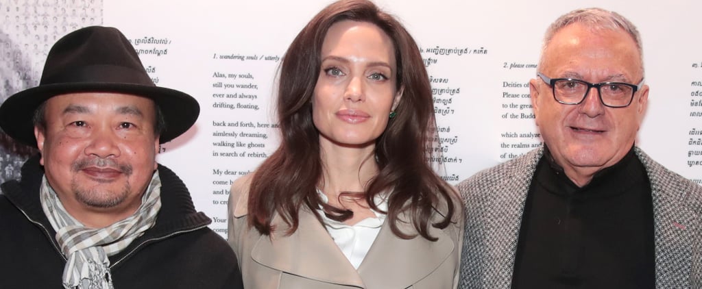 Angelina Jolie Leather Trench Coat