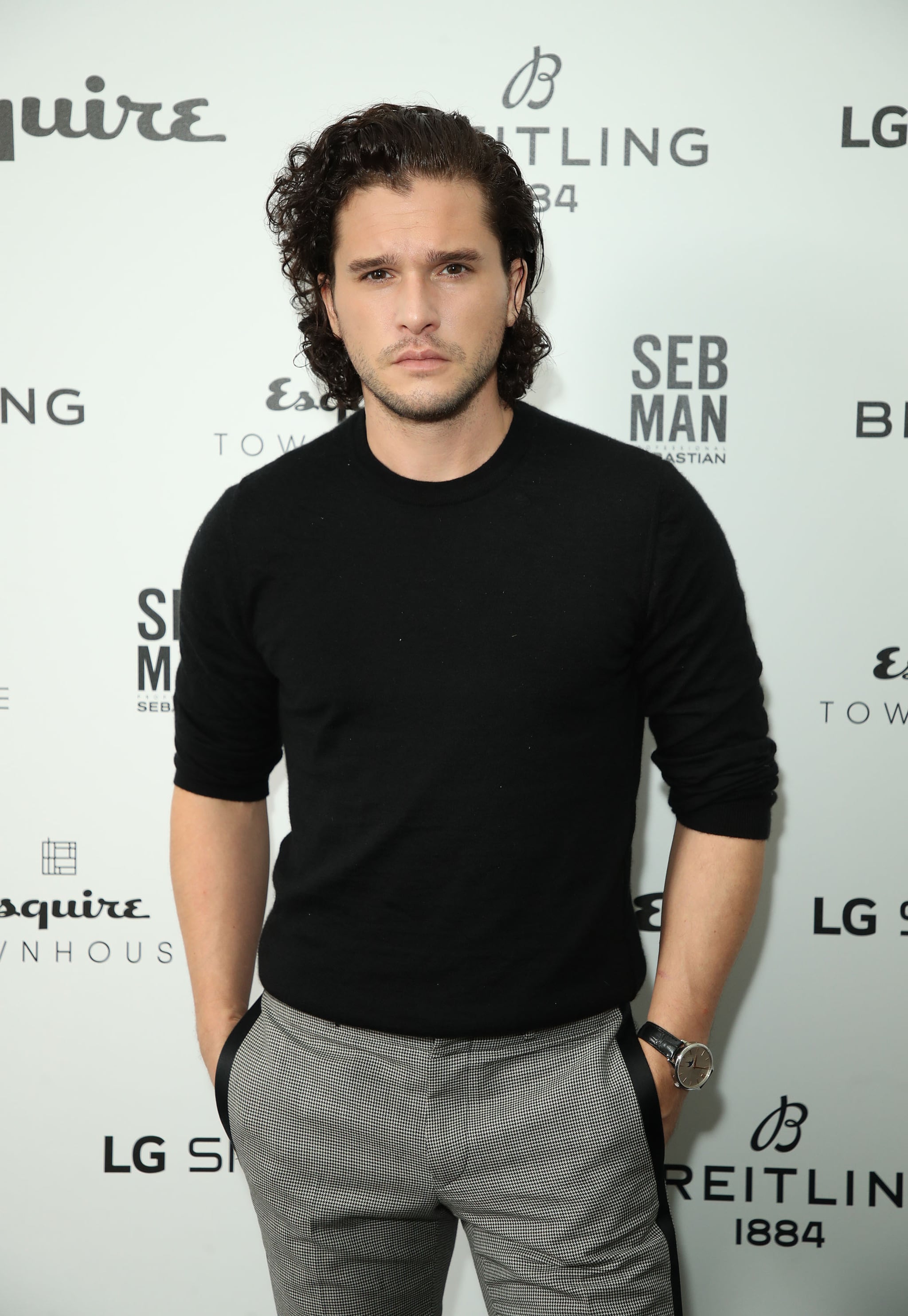 LONDON, ENGLAND - OCTOBER 13:  Kit Harington attends Esquire Townhouse in accation with Breitling at Esquire Townhouse on October 11, 2018 in London, England.  (Photo by Mike Marsland/Mike Marsland/Wireimage. )