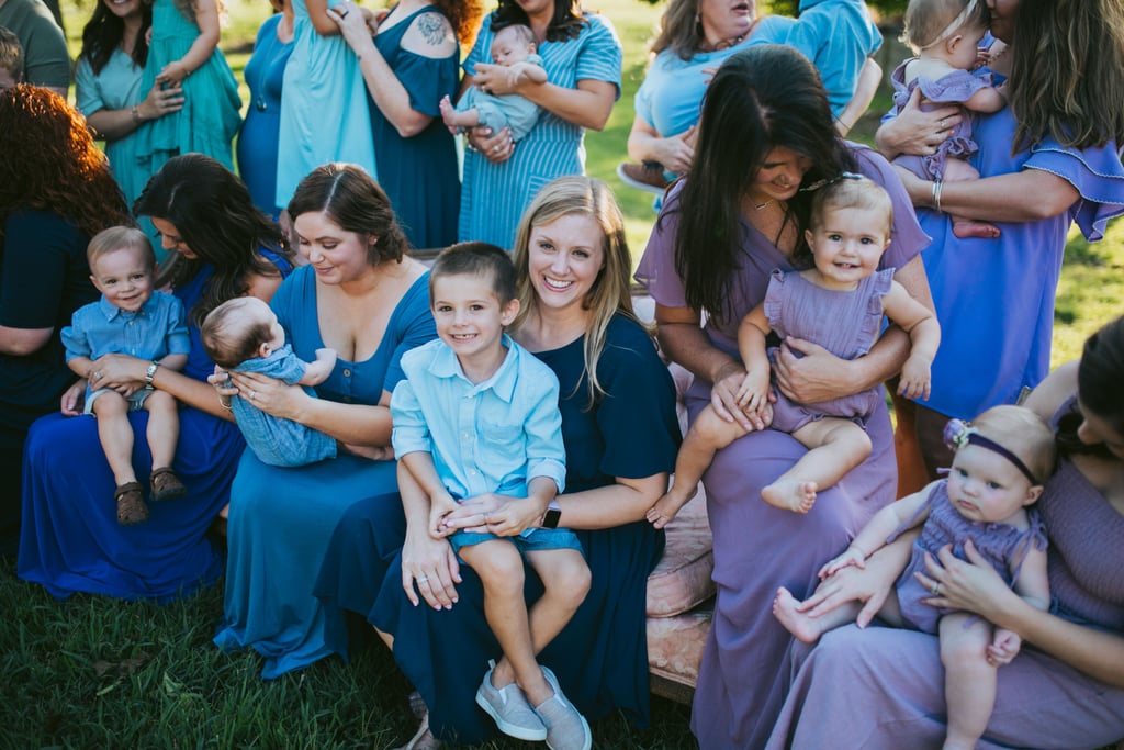 "It was a very emotional shoot," Sargent told POPSUGAR. "Some of the moms were ready to tell their stories, and some of them were still holding onto new raw emotions."