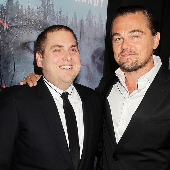 Leonardo DiCaprio and Jonah Hill at The Revenant Screening