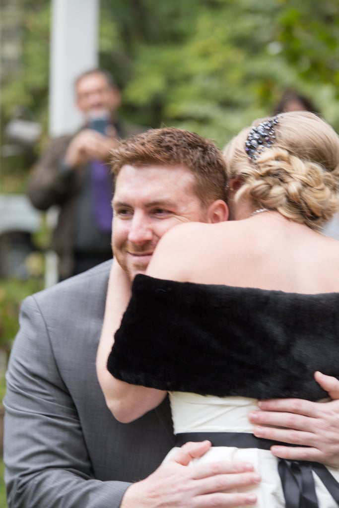 This Backyard Wedding Had Charming Rustic Halloween Decor