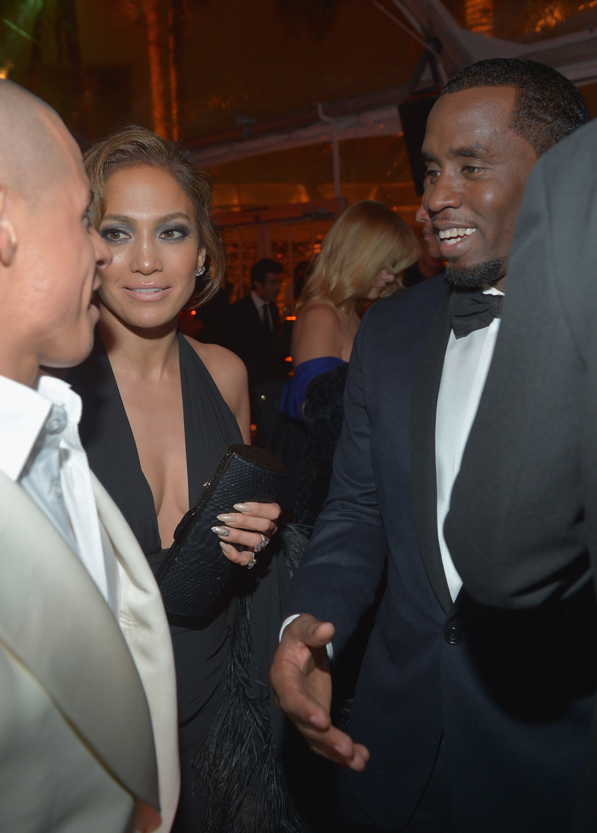 Jennifer Lopez With Current Beau Casper Smart By Her Side Chatted Rob Leo J Lo And More Celebrate The Globes With The Weinstein Company Popsugar Celebrity Photo 4