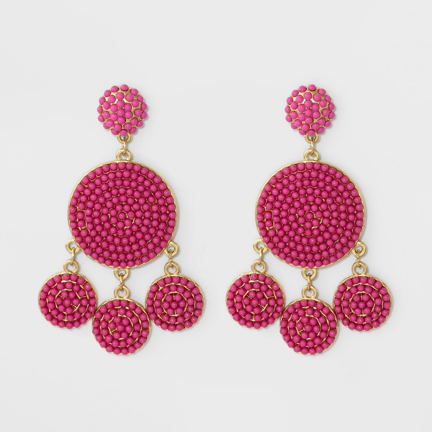 Hot pink outlet earrings target