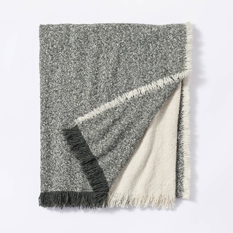 A Cozy Throw: Threshold Designed With Studio McGee Color Block Boucle Throw Blanket