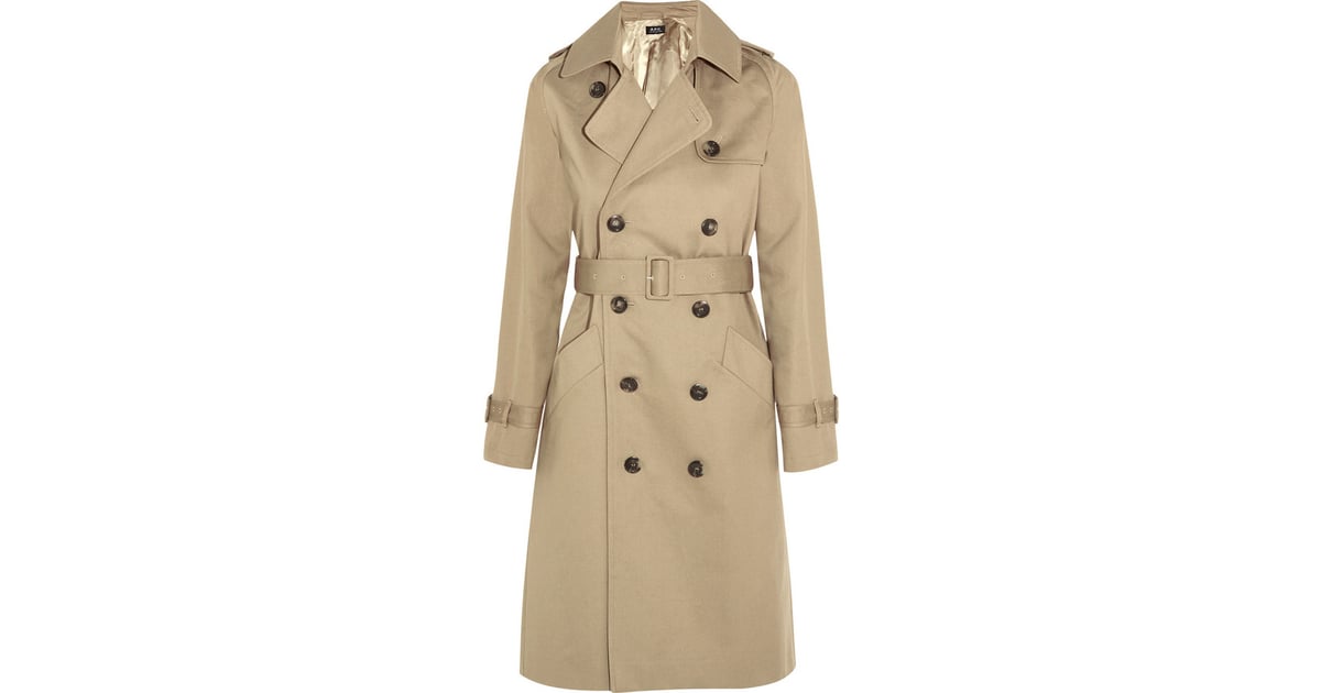 A.P.C. Twill Trench Coat ($635) | Jackets Every Woman Needs | POPSUGAR ...