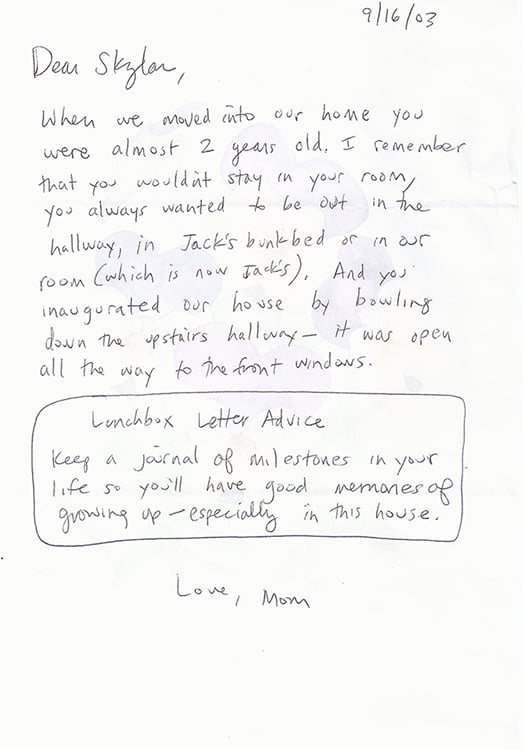 Mom S Advice In Lunchbox Letters To Daughter Popsugar Family