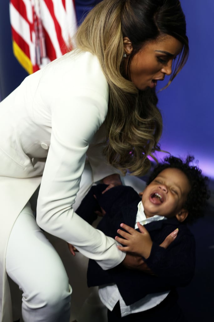 Watch Ciara's Son Win Interrupt White House Press Conference