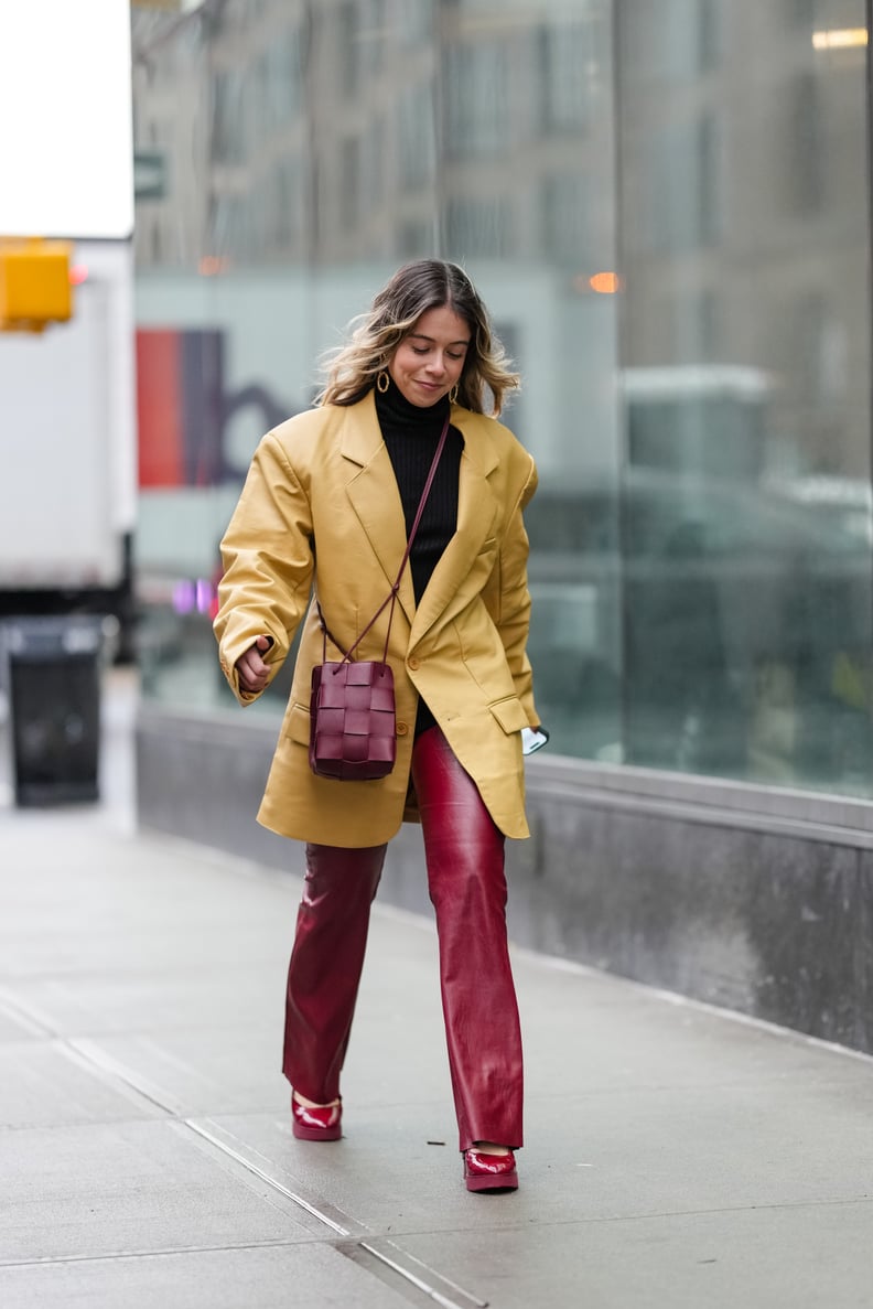 Look Back at NYFW Fall 2025 Street Style Trend: Burgundy Accents