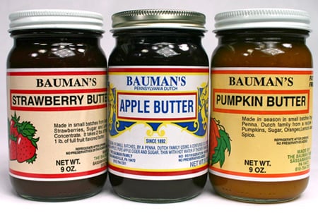Bauman's fruit butters