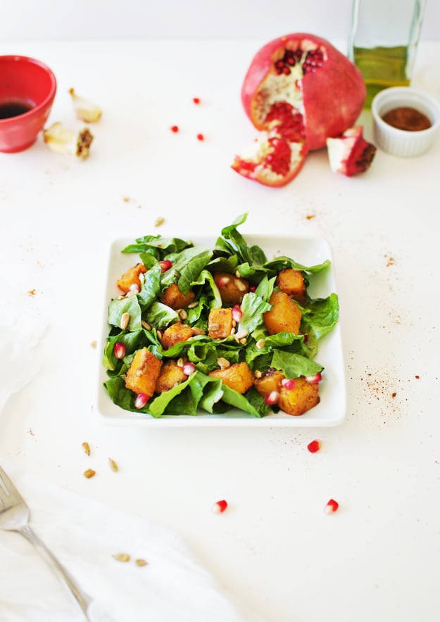 Roasted Butternut Squash Salad With Maple Vinaigrette