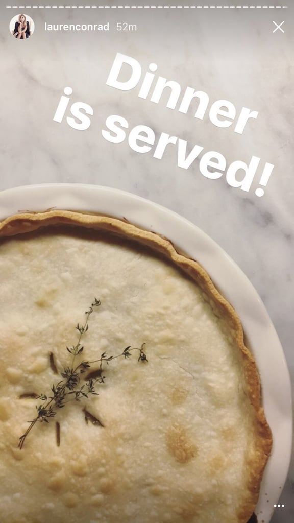 Lauren Conrad Chicken Pot Pie Recipe on Instagram
