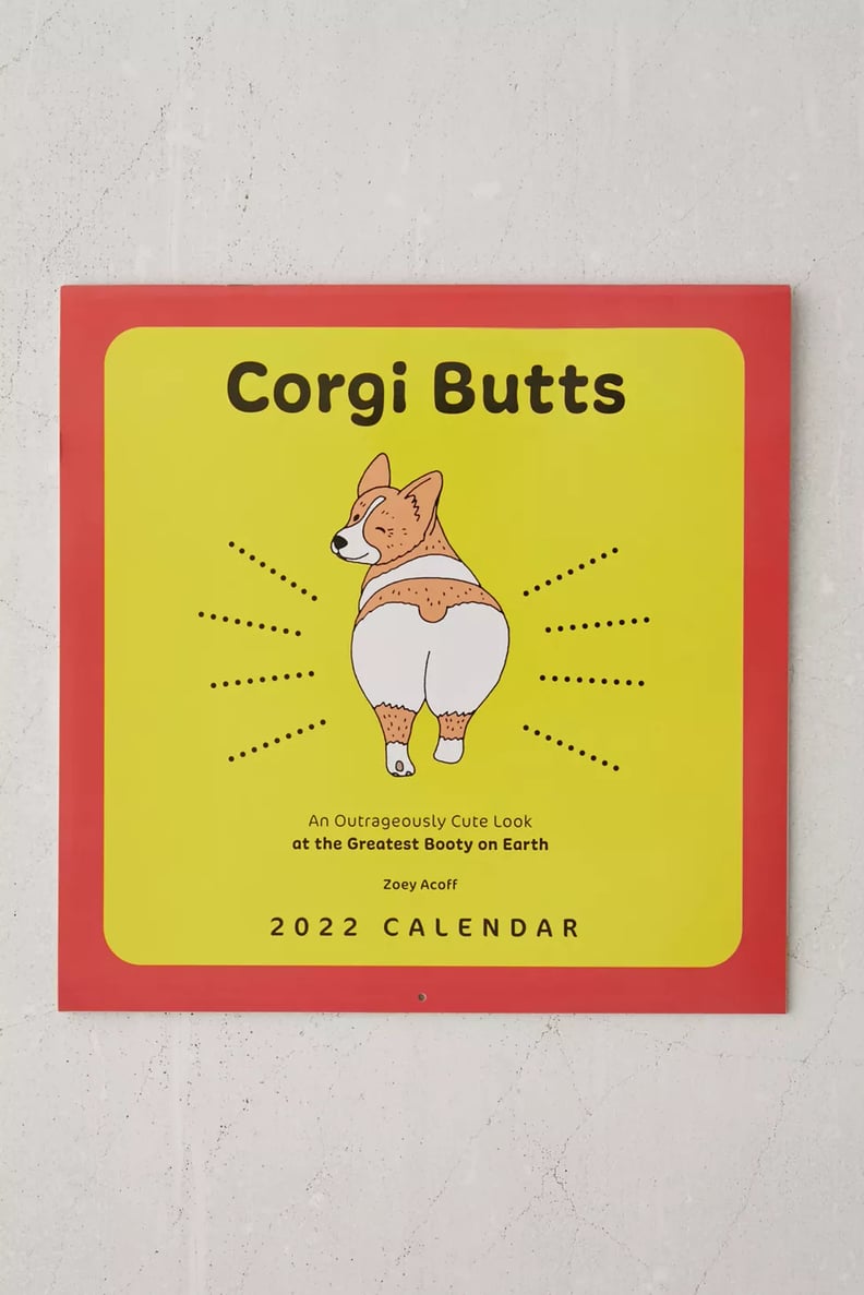 A Funny Calendar: Corgi Butts 2022 Wall Calendar