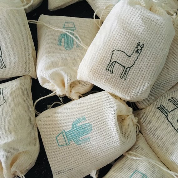 llama cactus baby shower soap favors