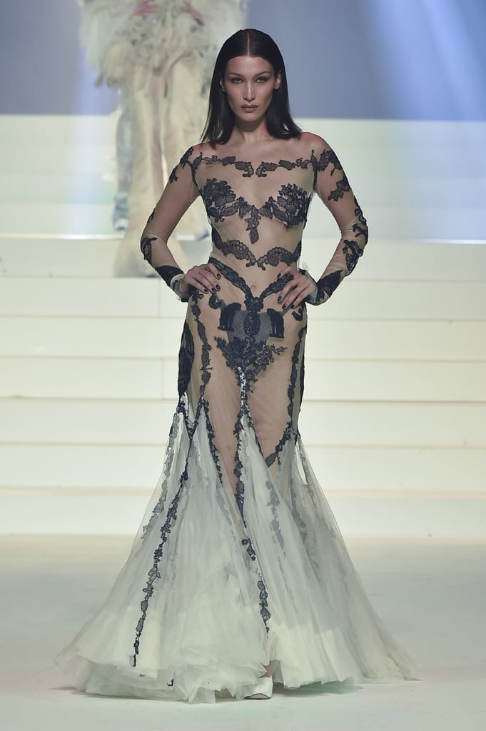 Bella Hadid on the Jean-Paul Gaultier Runway