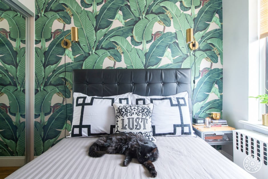 Wouldn't she love this jungle-print wallpaper?