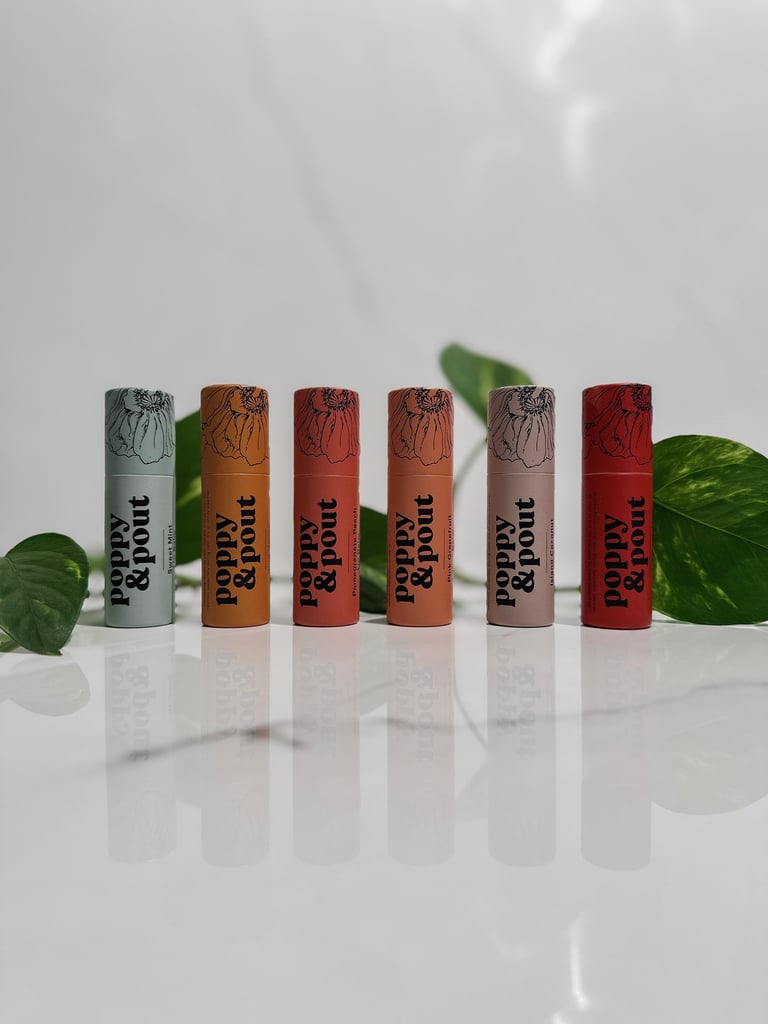 Poppy & Pout Zero Waste All Natural Lip Balm