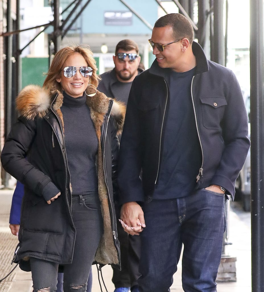 Jennifer Lopez and Alex Rodriguez Matching Outfits 2017