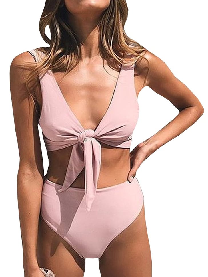 Pxmoda Knot-Front High-Waisted Bikini