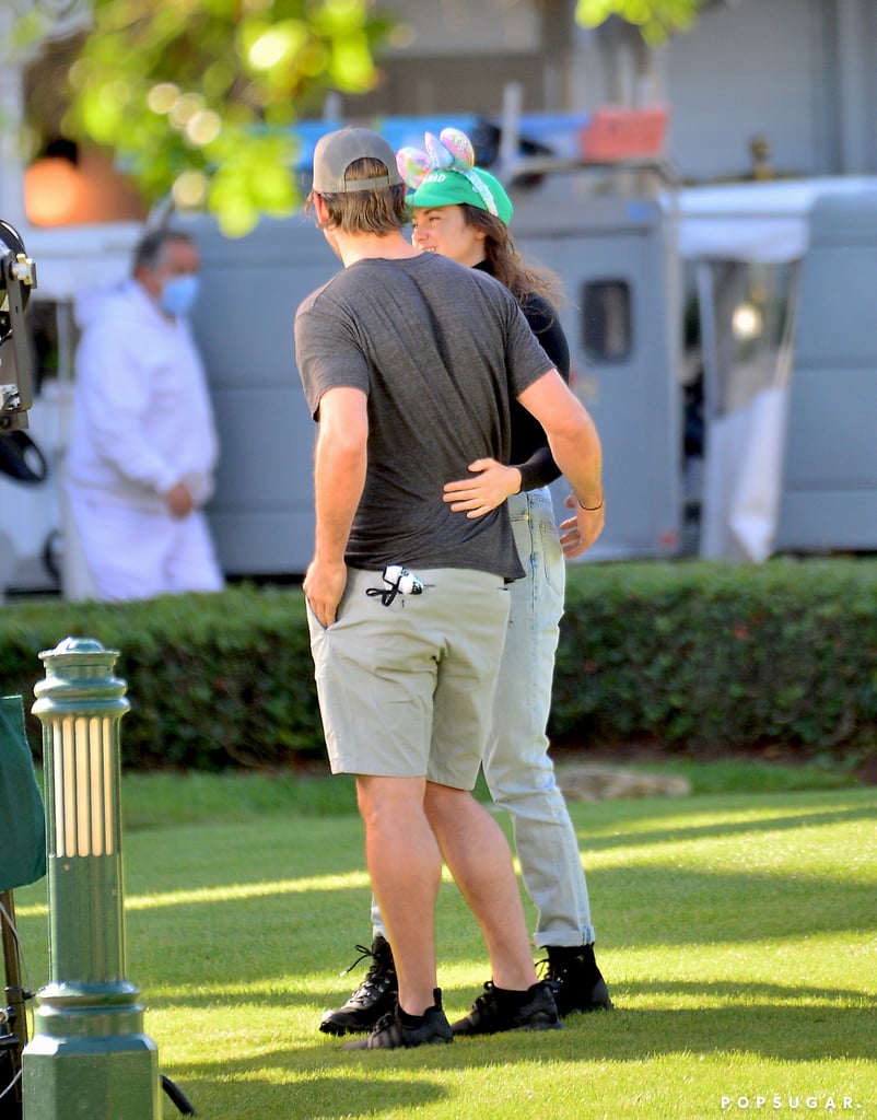 Shailene Woodley and Aaron Rodgers at Disney World Pictures