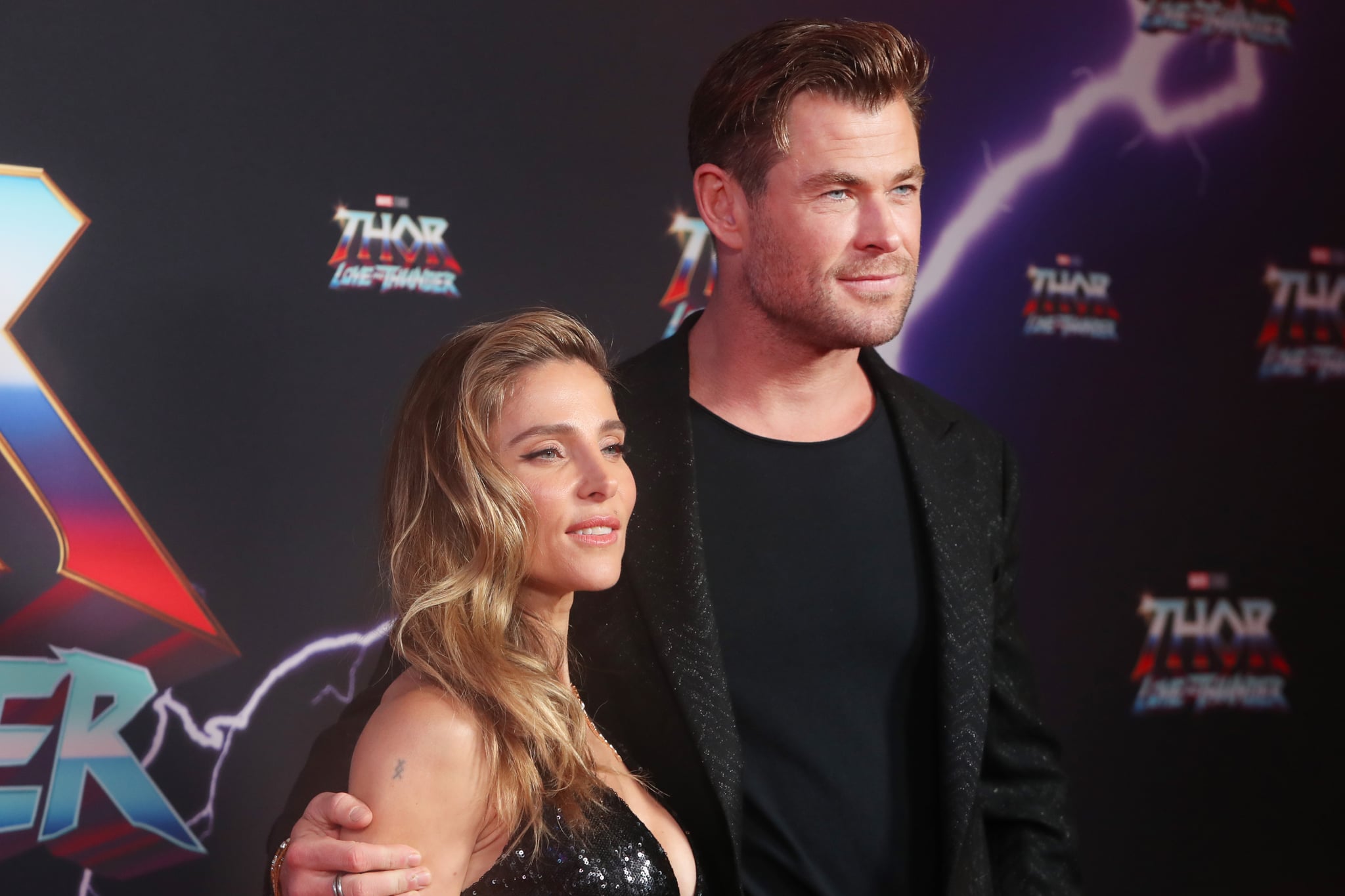 SYDNEY, AUSTRALIA - JUNE 27: Chris Hemsworth and Elsa Pataky attend the Sydney premiere of Thor: Love And Thunder at Hoyts Entertainment Quarter on June 27, 2022 in Sydney, Australia. (Photo by Lisa Maree Williams/Getty Images)