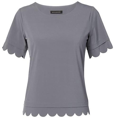 Banana Republic Quick-Dry Scallop Crew