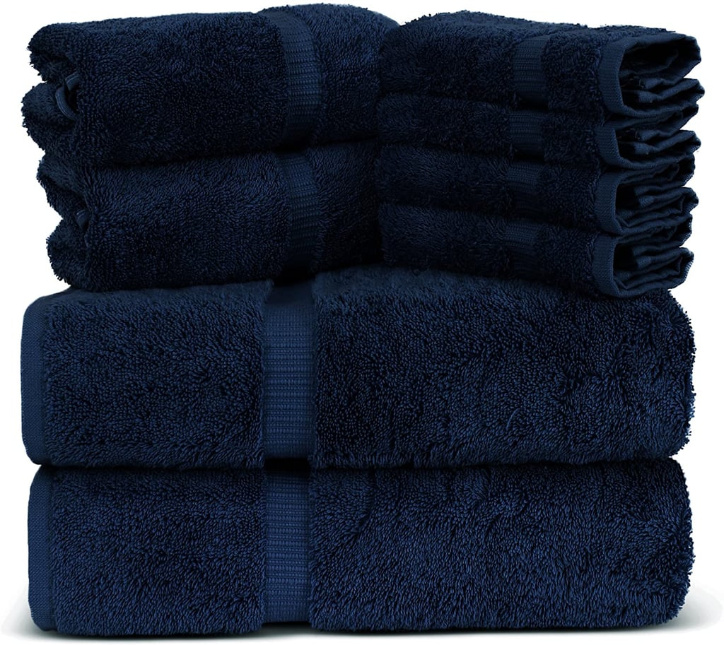 6-Piece Hand Towels, Pink Towel Bazaar Premium Turkish Cotton Super Soft and Absorbent Towels