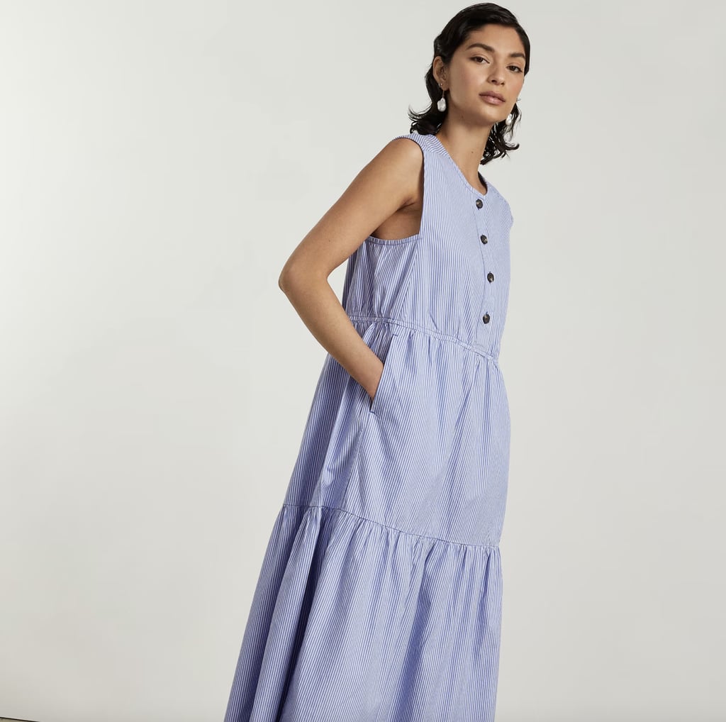 A Breezy Dress: Everlane The Tiered Midi Dress | Best Sales August 2022 ...