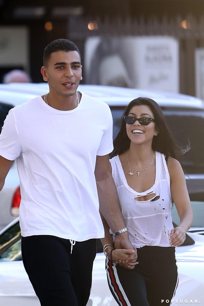 Kourtney Kardashian and Younes Bendjima in St. Tropez 2017