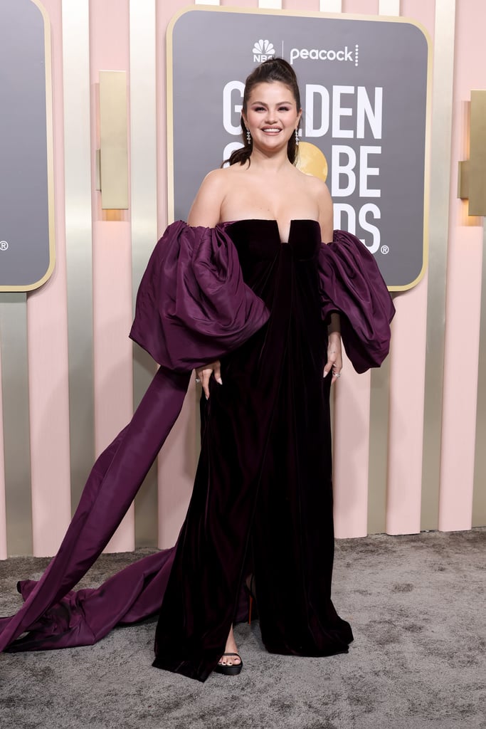 Selena Gomez at the 2023 Golden Globe Awards Golden Globes 2023 Red