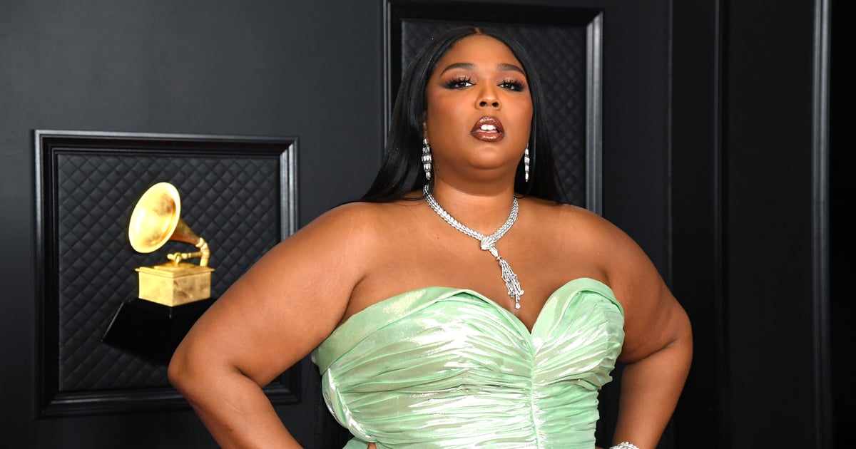 Lizzo Gave the Classic French Manicure a Fancy Twist With Metallic Gold Tips