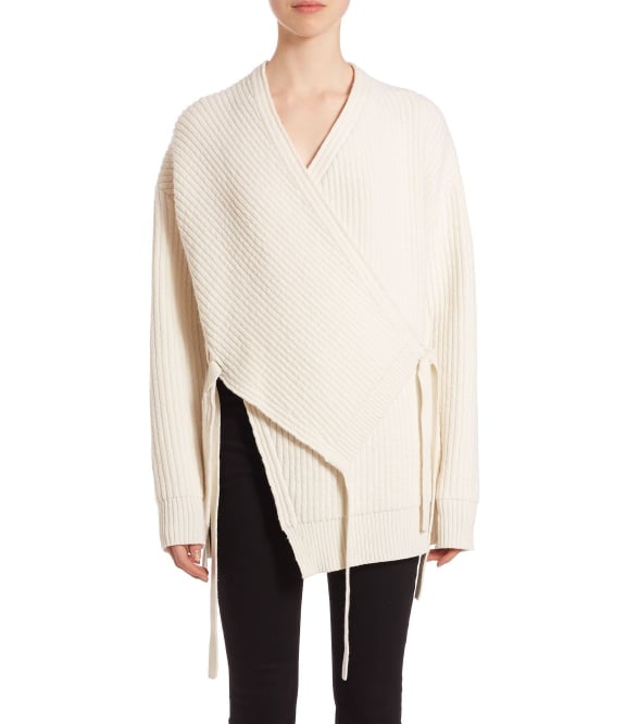 Proenza Schouler Stretch Wool & Cashmere Wrap Cardigan (1,050) Wrap