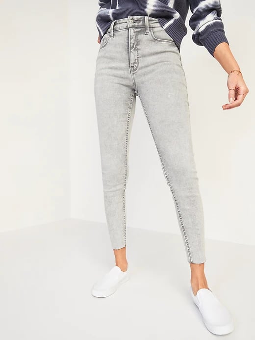 Old navy gray rockstar jeans online