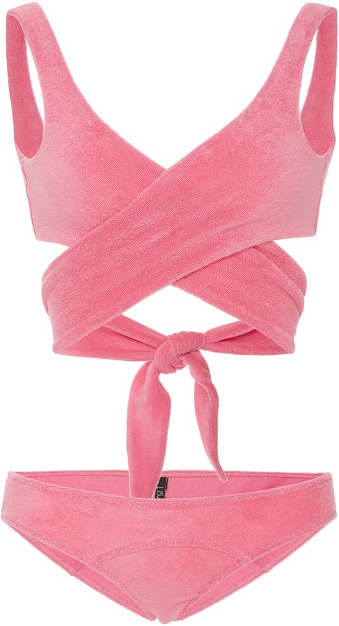 Lisa Marie Fernandez Marie-Louise Terry Wrap Bikini Set