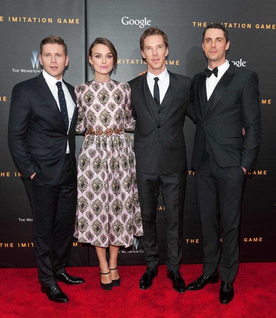 Benedict and Keira also met up with their costars Allen Leech and Matthew Goode.