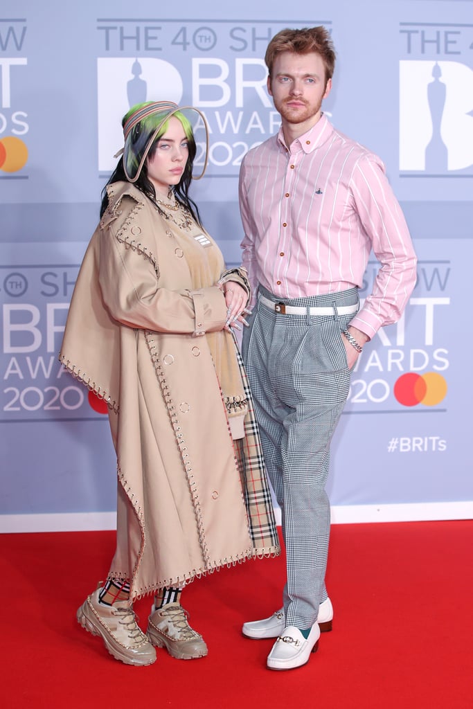 Billie Eilish and Finneas at the 2020 BRIT Awards in London