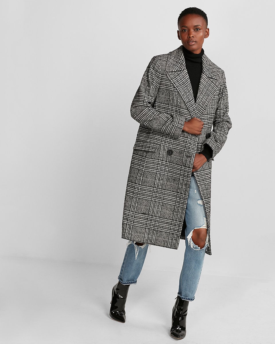 Express best sale plaid coat