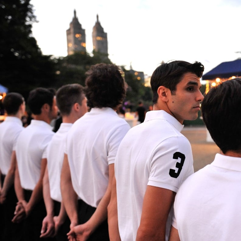 Models at the Ralph Lauren Polo Presentation