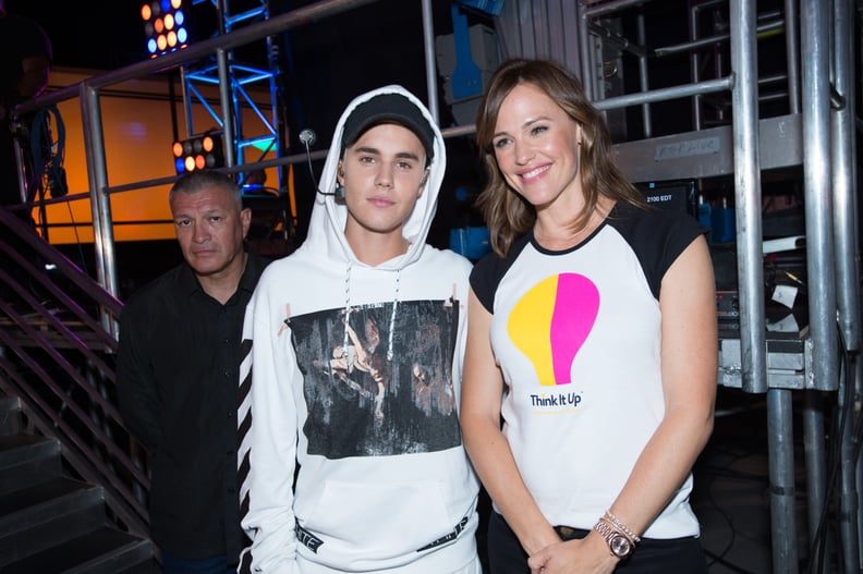 Justin Bieber and Jennifer Garner