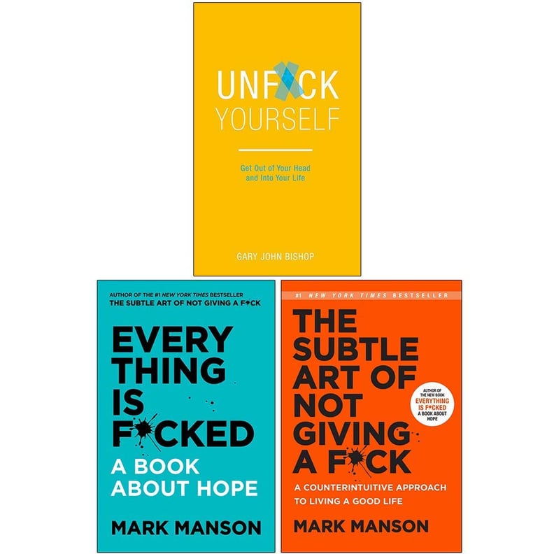For Self-Help: Everything Is Fcked, The Subtle Art of Not Giving a Fck, Unfck Yourself Set