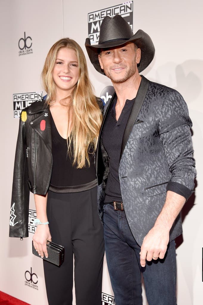Tim McGraw and Daughter at the American Music Awards 2016