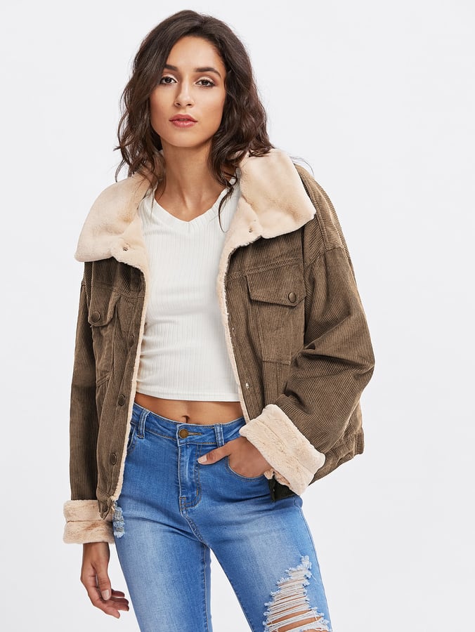 SheIn Fleece Corduroy Jacket