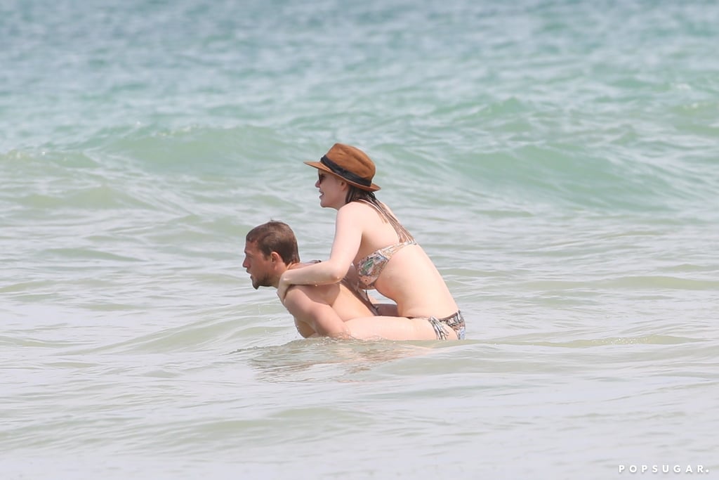 Charlie Hunnam and Morgana McNelis Pictures in Hawaii 2018