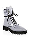 Stuart Weitzman Lexy Leather Combat Boots