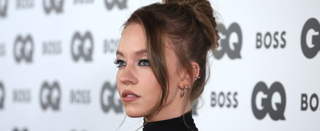 Sydney Sweeney's Chrome Nails and Eyeliner